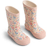 Wheat Flowers And Seashells Rubber Boot Muddy