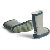 Wheat Light Flint Letters Rubber Boot Muddy