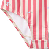 Wheat Red Stripe Flowers Swimsuit Selma