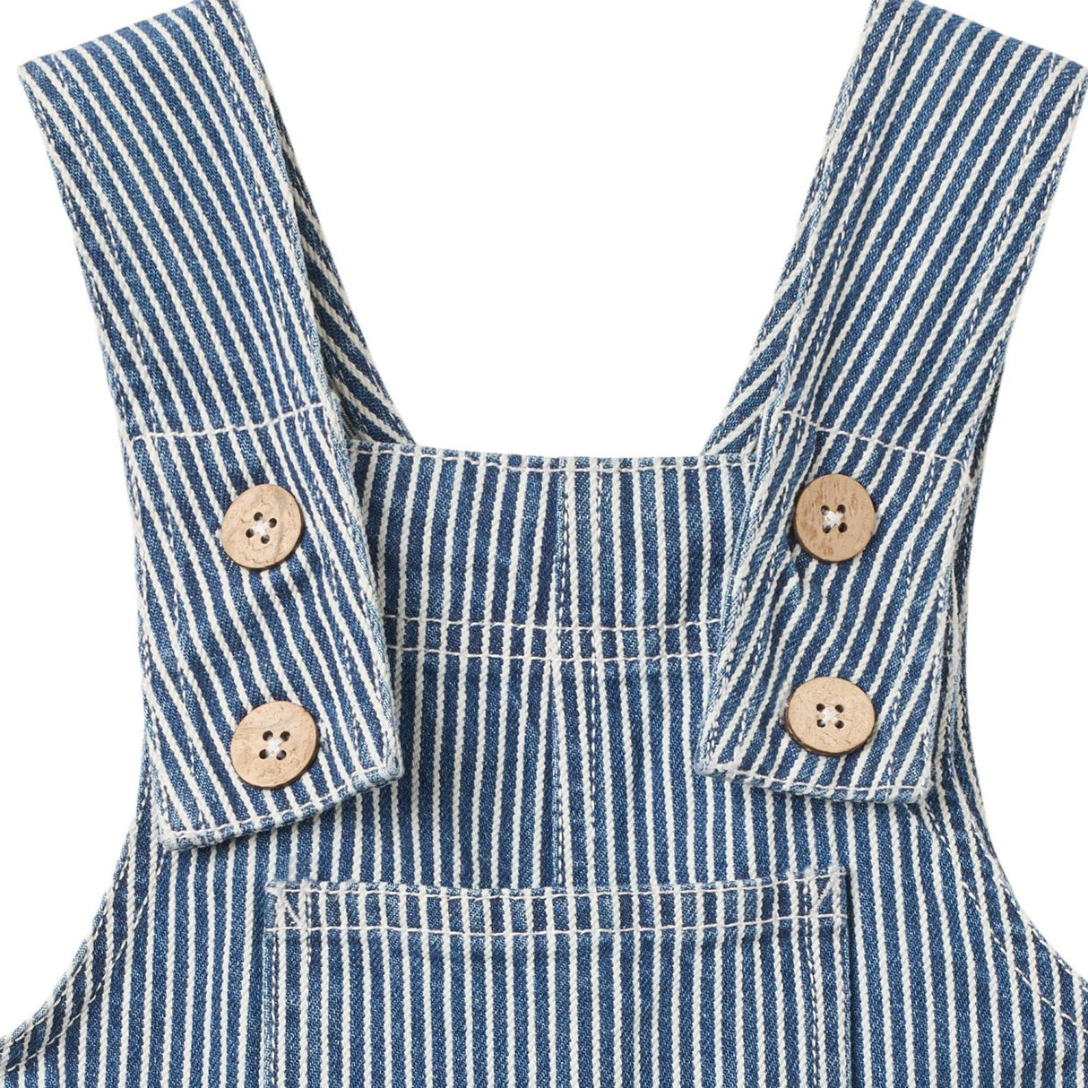 Wheat Denim Stripe Overall Ivan