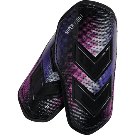 Hummel Black/Blue/Pink Shin Guards Super Light