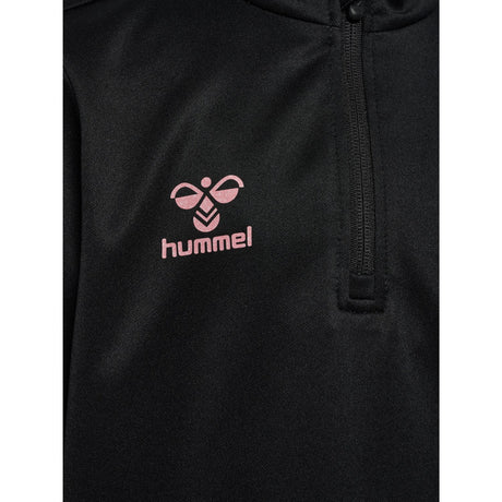 Hummel Black/Bridal Rose Shimmer Half Zip Kids