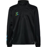Hummel Black/Limeade Shimmer Half Zip Kids