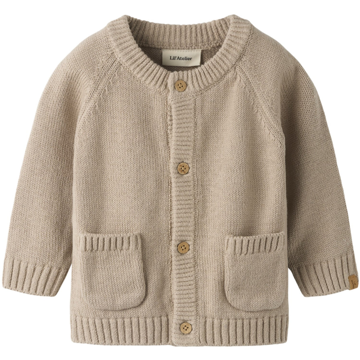 Lil'Atelier Oxford Tan Nbmfogon Ls Knit Card Lil