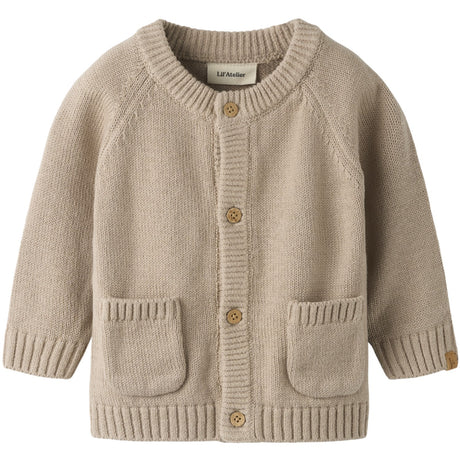 Lil'Atelier Oxford Tan Nbmfogon Ls Knit Card Lil