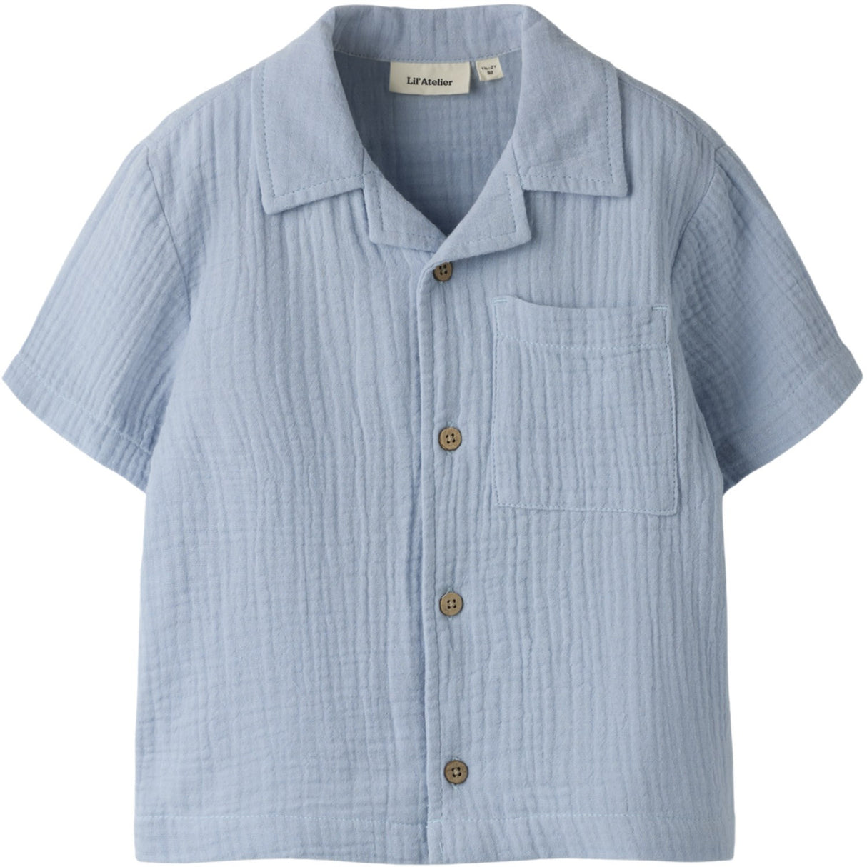 Lil'Atelier Zen Blue Nmmfulina Ss Shirt Lil
