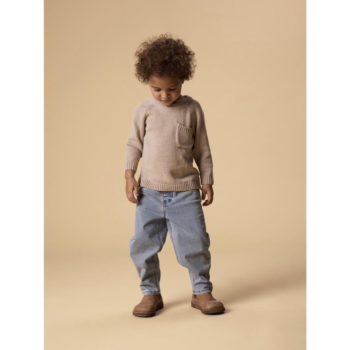 Lil'Atelier Oxford Tan Nmmfogon Ls Knit Lil