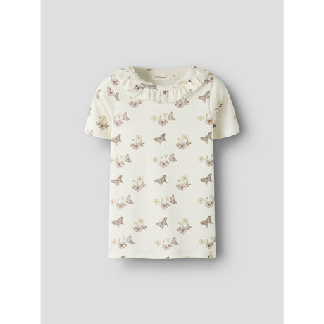 Lil'Atelier Coconut Milk Flower Nmflayo Sia Ss Slim Top Lil