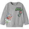 Name It Grey Melange Nmmjak Paw Nreg Sweat Unb Cplgm