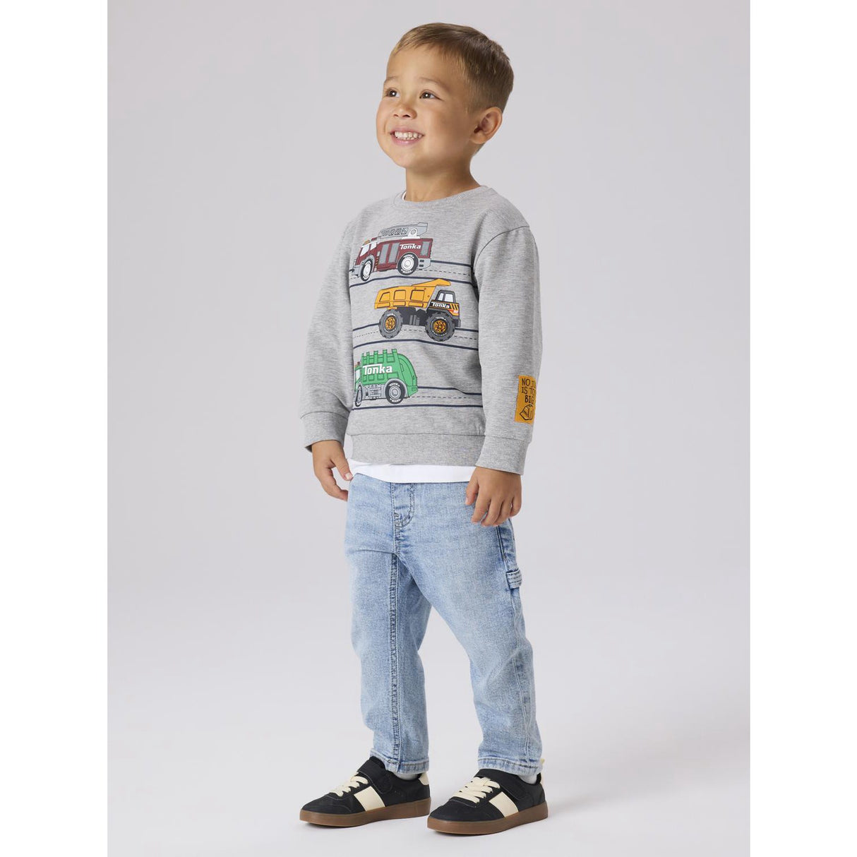 Name It Grey Melange Nmmjorge Tonka Nreg Sweat Unb Cplg