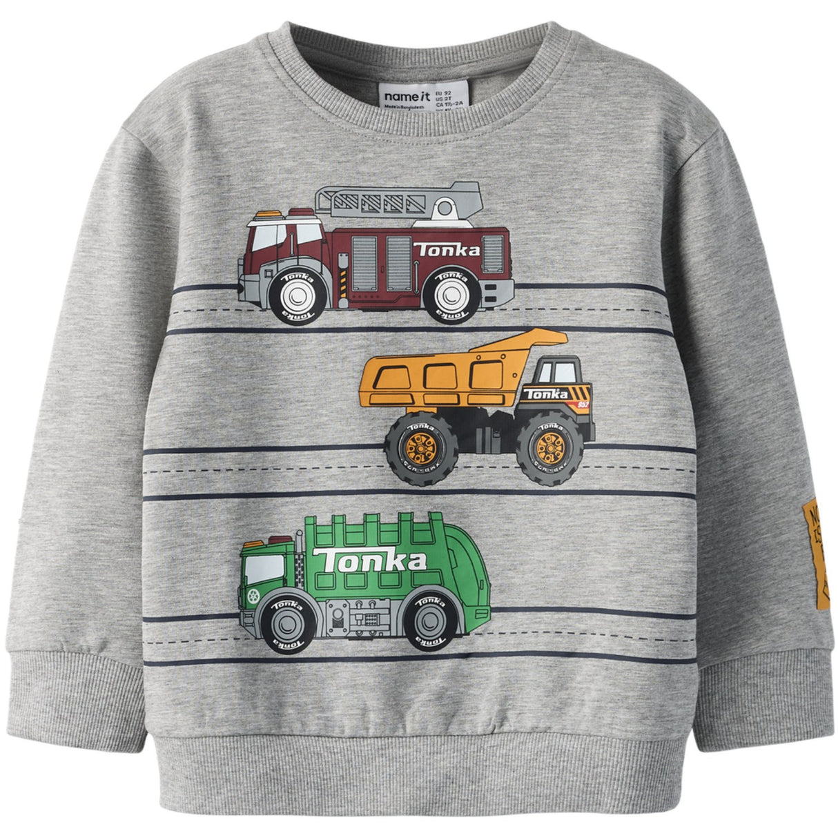 Name It Grey Melange Nmmjorge Tonka Nreg Sweat Unb Cplg