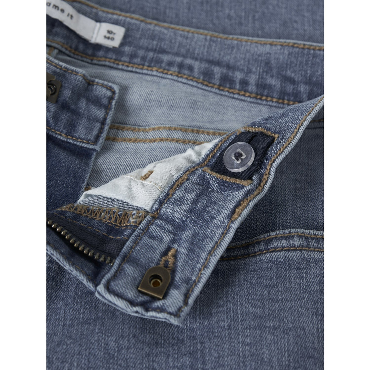 Name It Medium Blue Denim Nkfrose Wide Jeans 8809-Md Tb