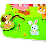 Hape Farm Animals Peg Puzzle