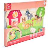 Hape Farm Animals Peg Puzzle