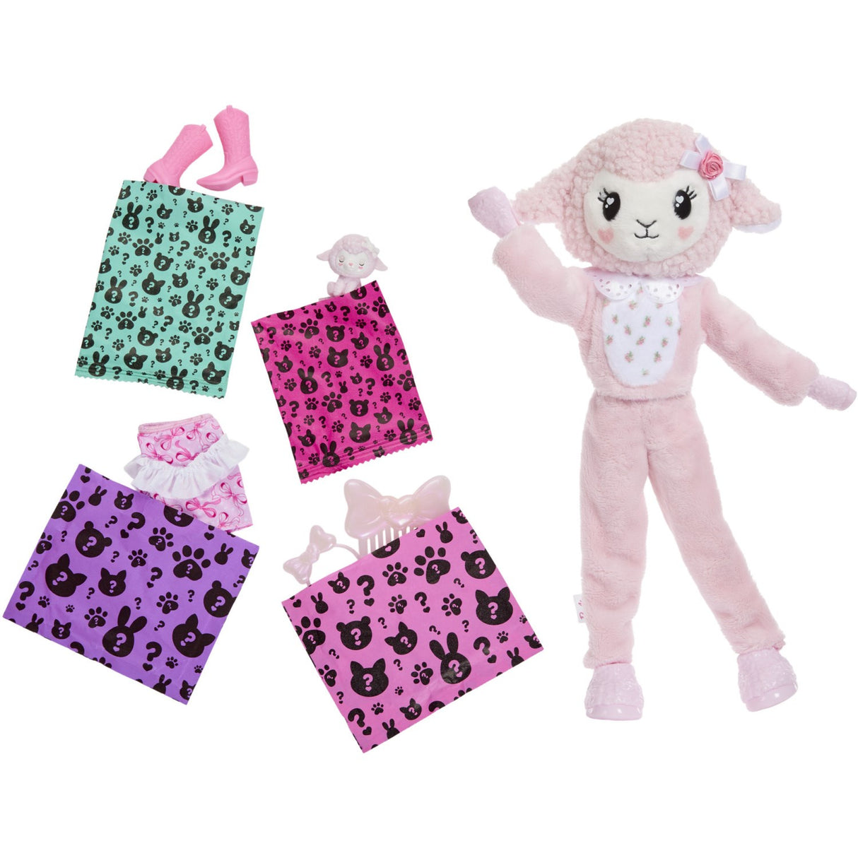 Barbie® Cutie Reveal Sweet Bows Pink Lamb