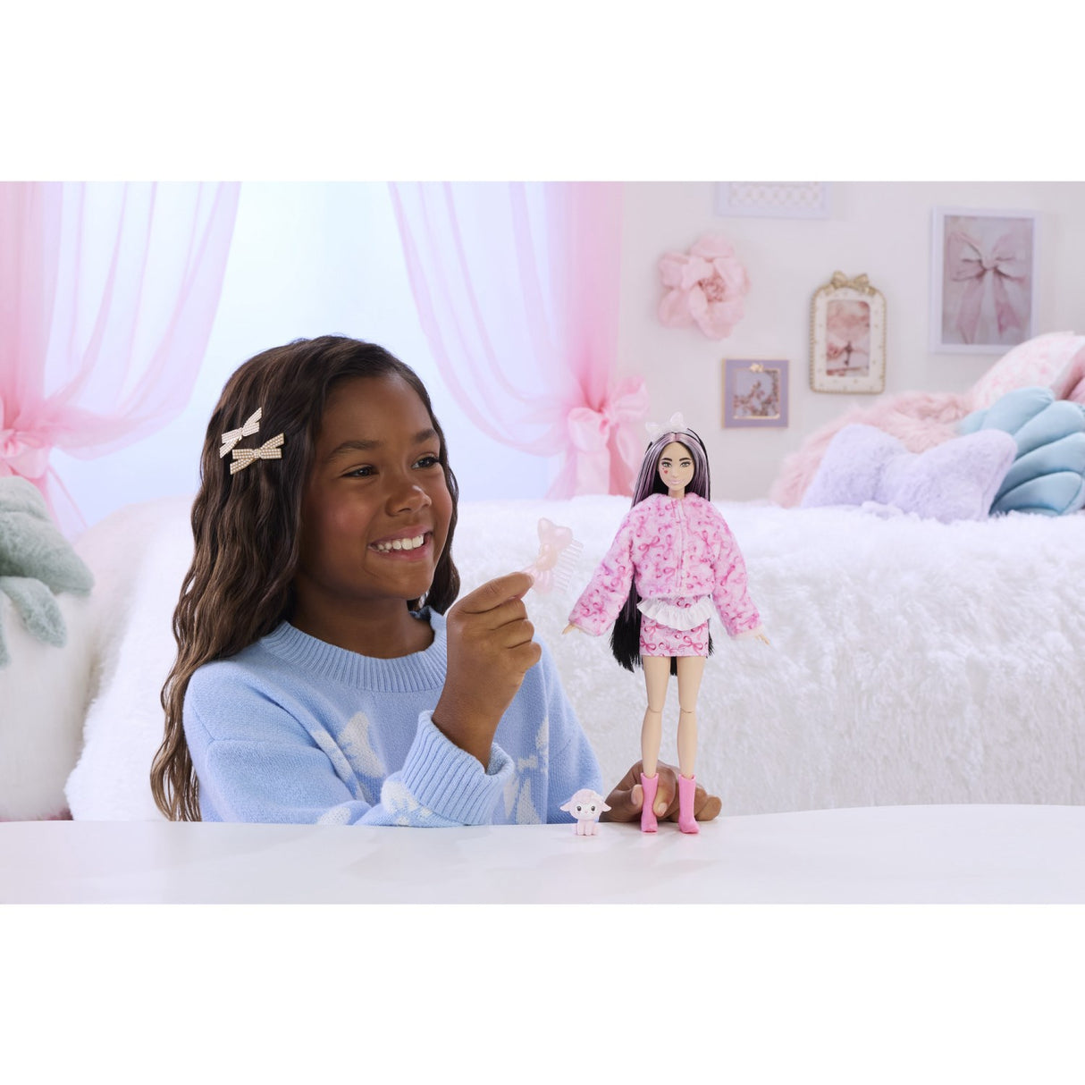 Barbie® Cutie Reveal Sweet Bows Pink Lamb