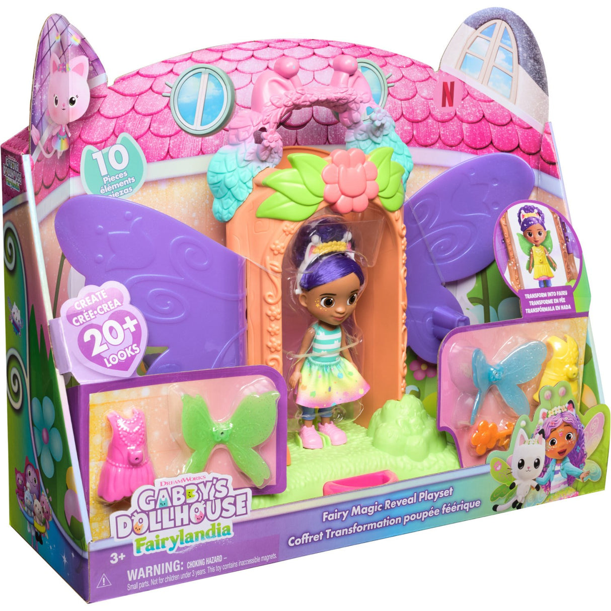 Gabby's Dollhouse Fairy magic Reveal Playset
