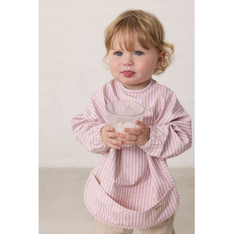 MarMar PU Pink Stripe Apron LS