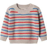 MarMar Cotton Knit EA Stripe Tomato Mix Stripe Teno B Knitted Blouse