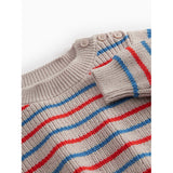 MarMar Cotton Knit EA Stripe Tomato Mix Stripe Teno B Knitted Blouse