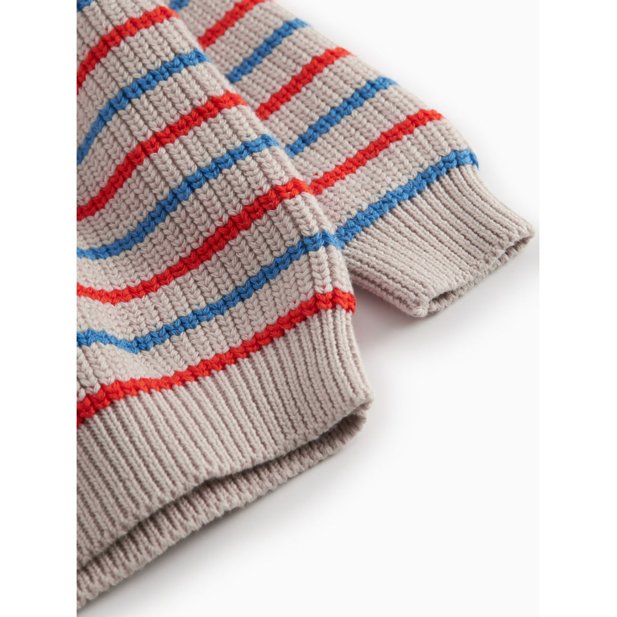 MarMar Cotton Knit EA Stripe Tomato Mix Stripe Teno B Knitted Blouse