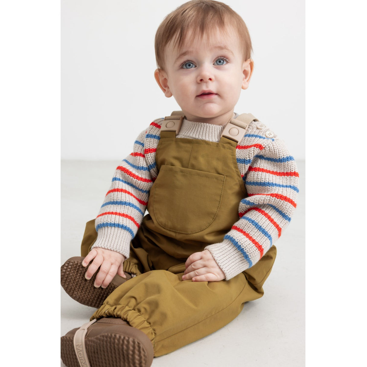 MarMar Cotton Knit EA Stripe Tomato Mix Stripe Teno B Knitted Blouse