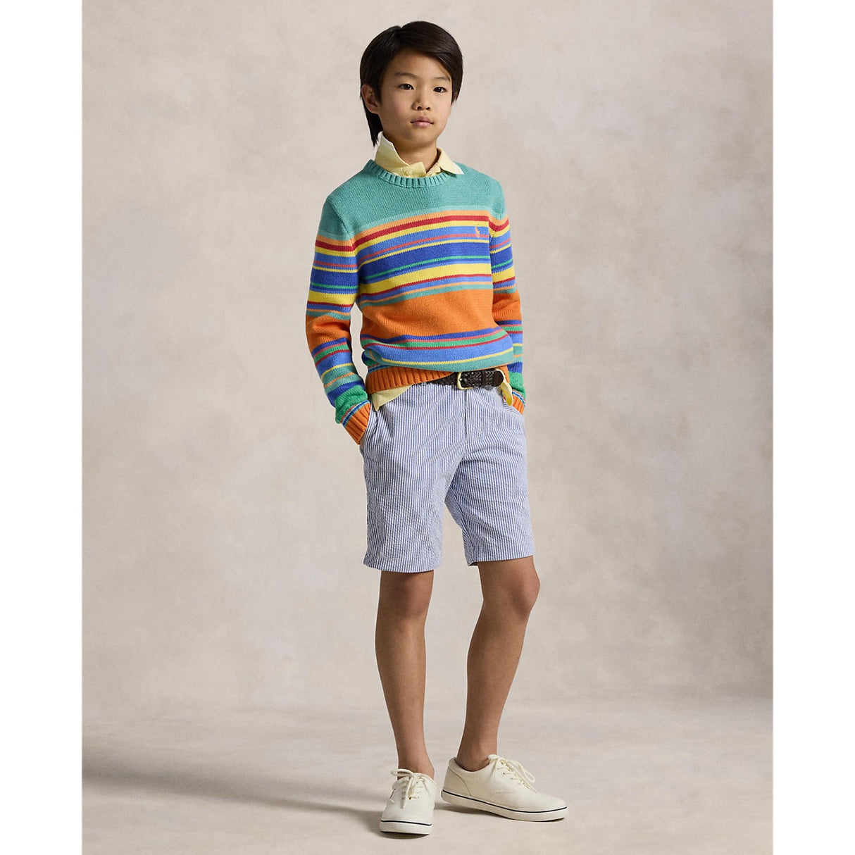 Polo Ralph Lauren Blue Seersucker Preppy Shorts