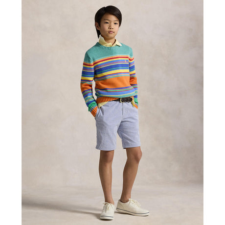 Polo Ralph Lauren Blue Seersucker Preppy Shorts