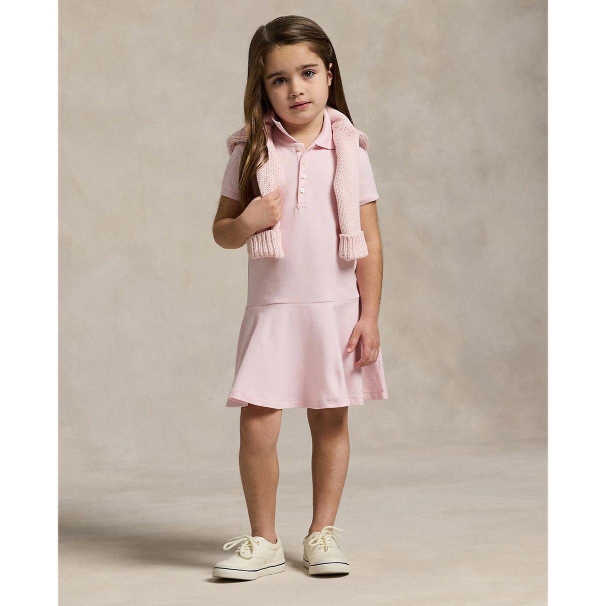 Polo Ralph Lauren Hint Of Pink W/ White Day Dress