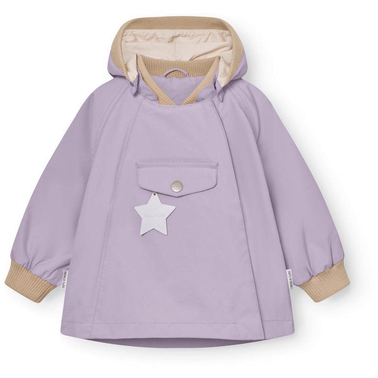 Mini A ture Minimal Lilac Matwai Jacket. Grs