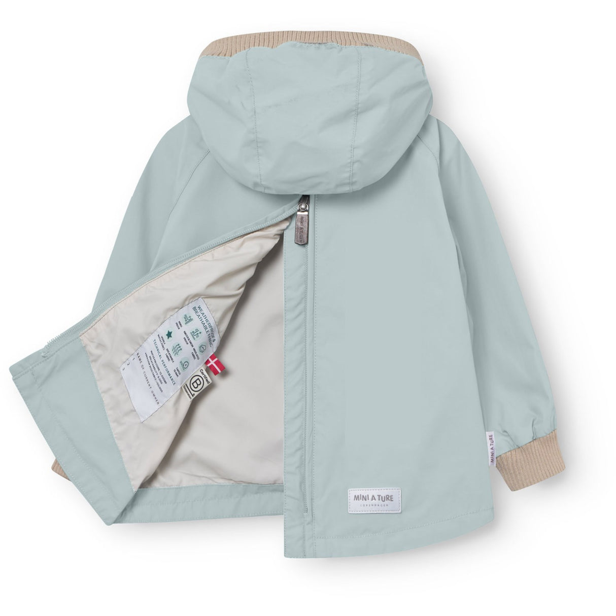 Mini A ture Cloud Blue Matbabyvito Anorak. Grs