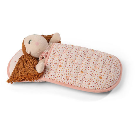 Smallstuff Soft Rose Hearts And Birds Sleeping Bag And Pillow