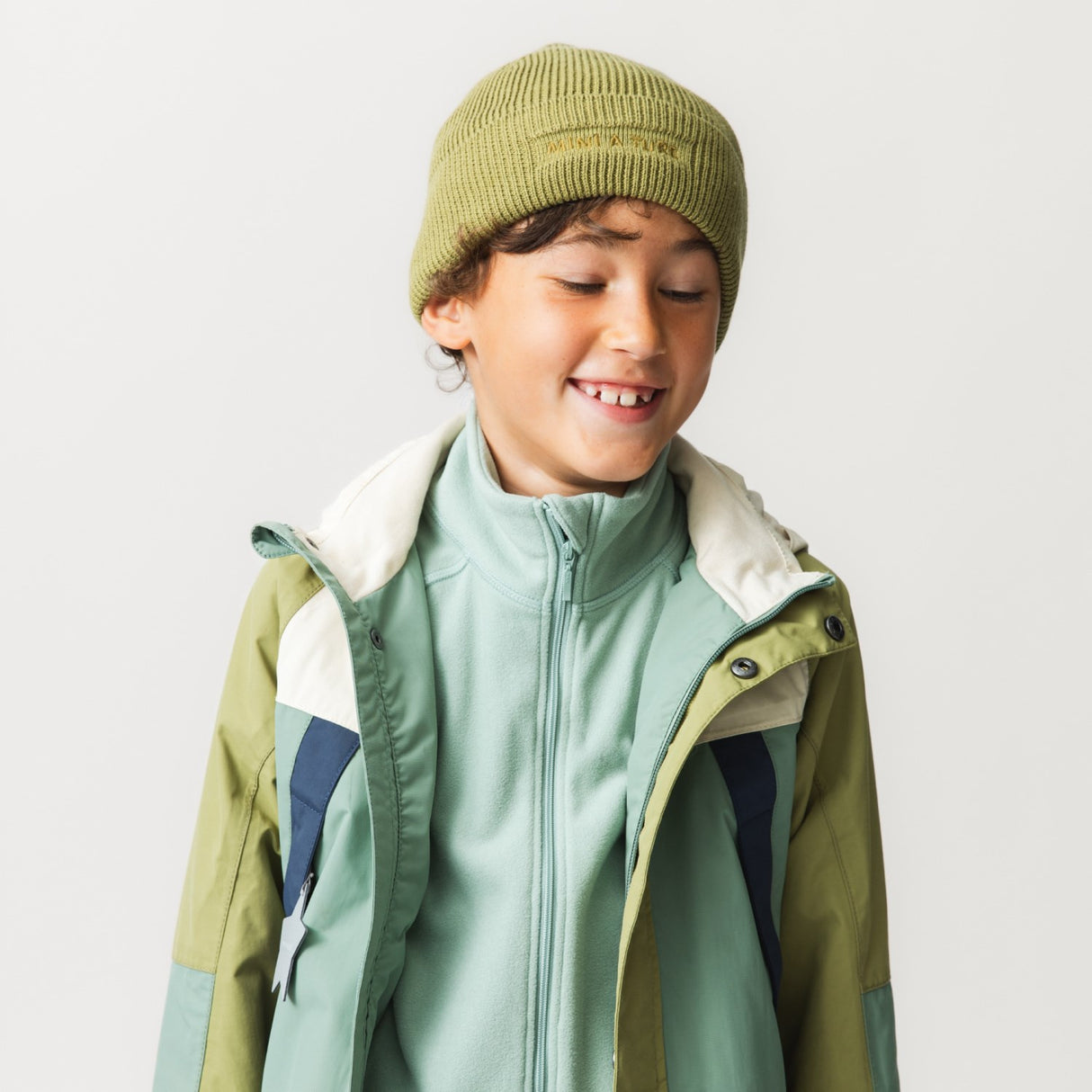 Mini A ture Granite Green Col. B. Matvalon Fleece Lined Jacket. Grs