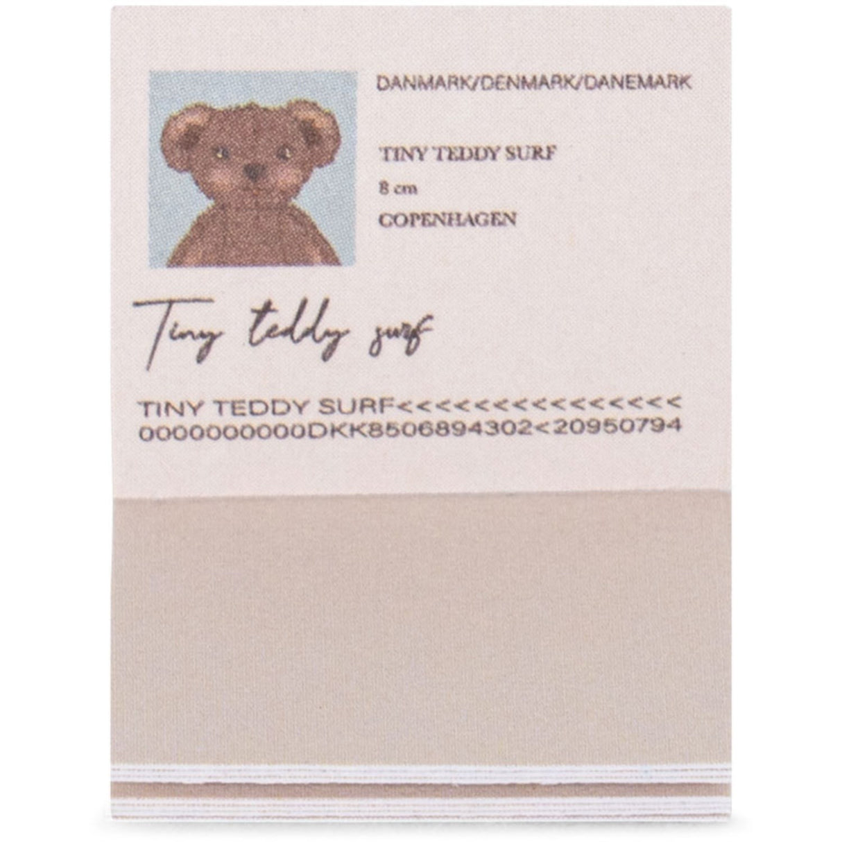 Konges Sløjd Blue Stripe Tiny Teddy Travel