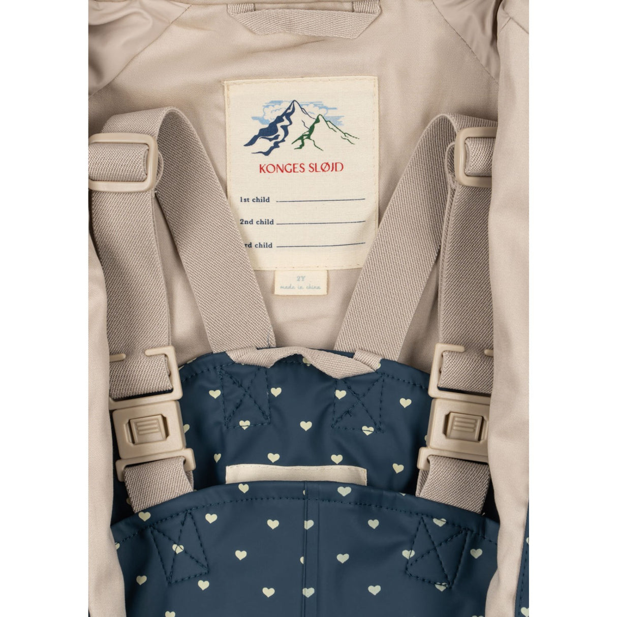 Konges Sløjd Heart Blues Rainy Palme Set Girl