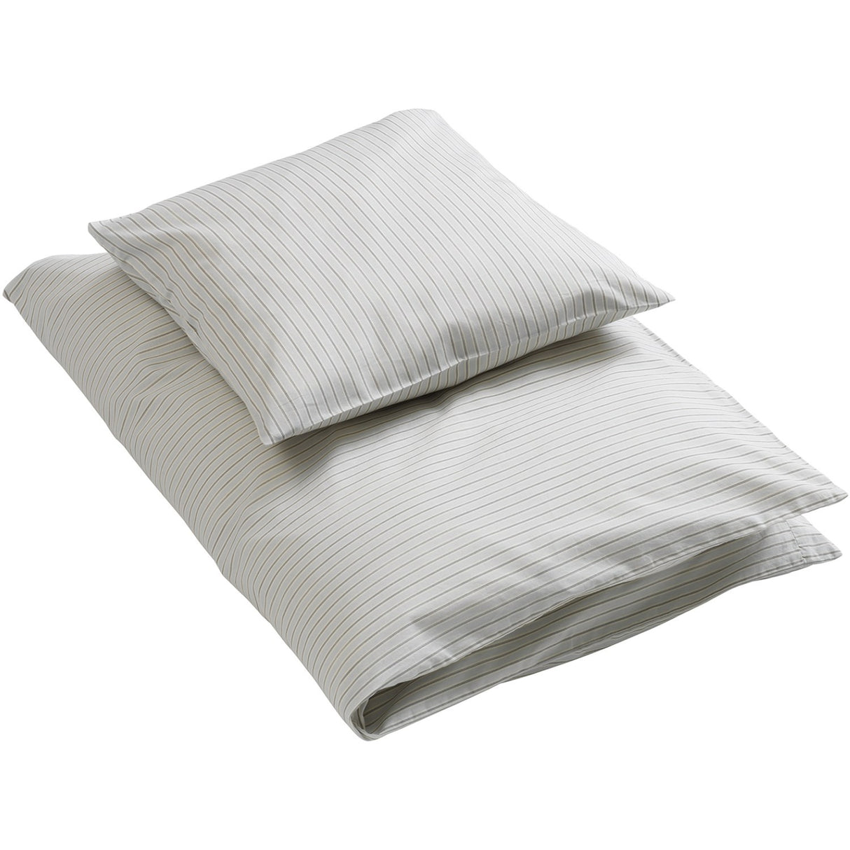 by KlipKlap Moon Grey Alfred Stripe Bedding