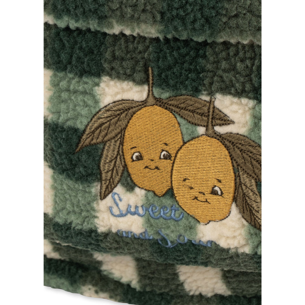 Konges Sløjd Green Check Jody Teddy Backpack Grs