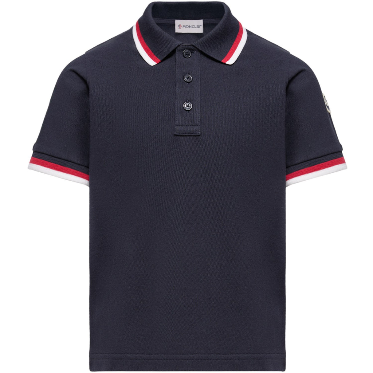 Moncler Navy Ss Polo