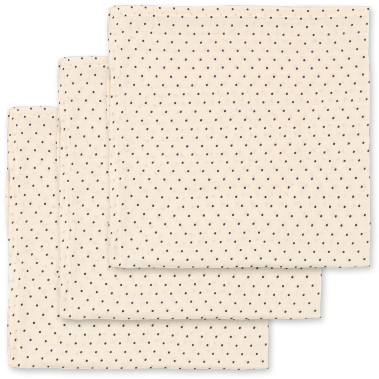 Konges Sløjd Estate Dot 3 Pack Muslin Cloth Gots