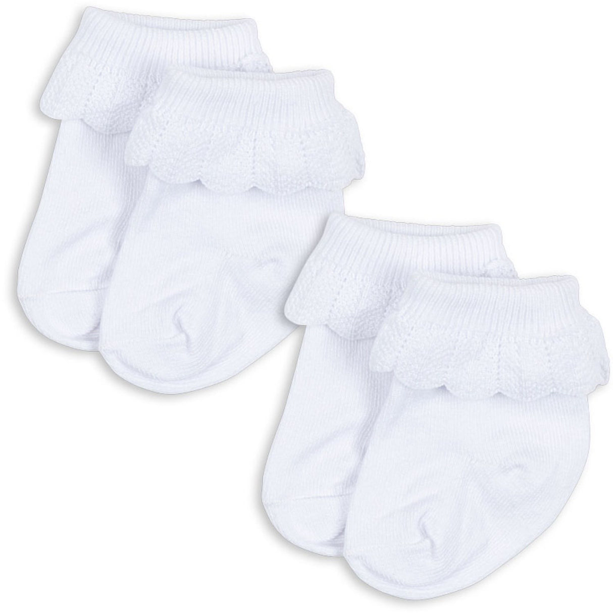 Konges Sløjd Optic White 2 Pack Frill Socks