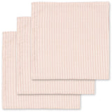 Konges Sløjd Stripie Petite Rose 3 Pack Muslin Cloth Gots