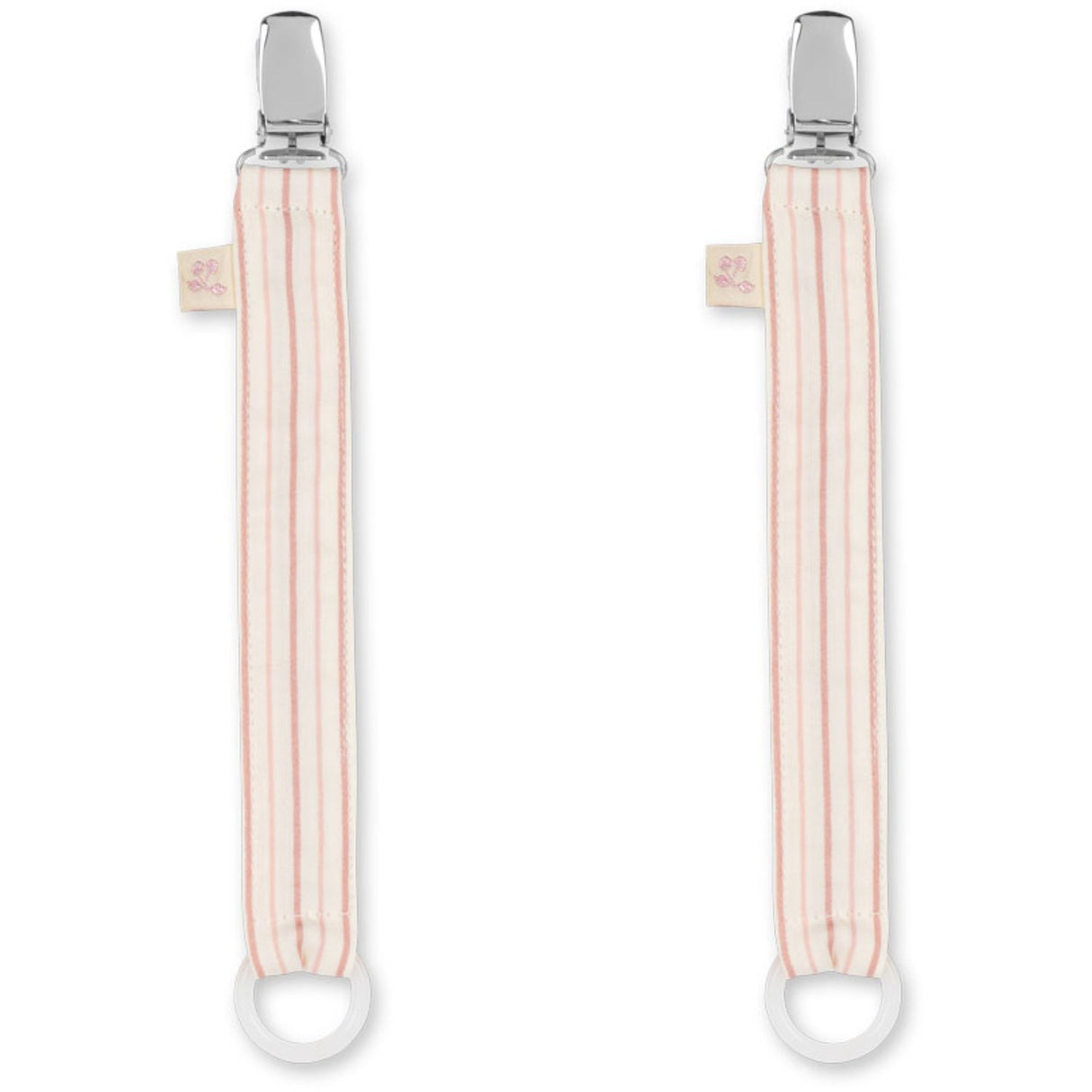 Konges Sløjd Stripie Petite Rose 2 Pack Pacifier Strap