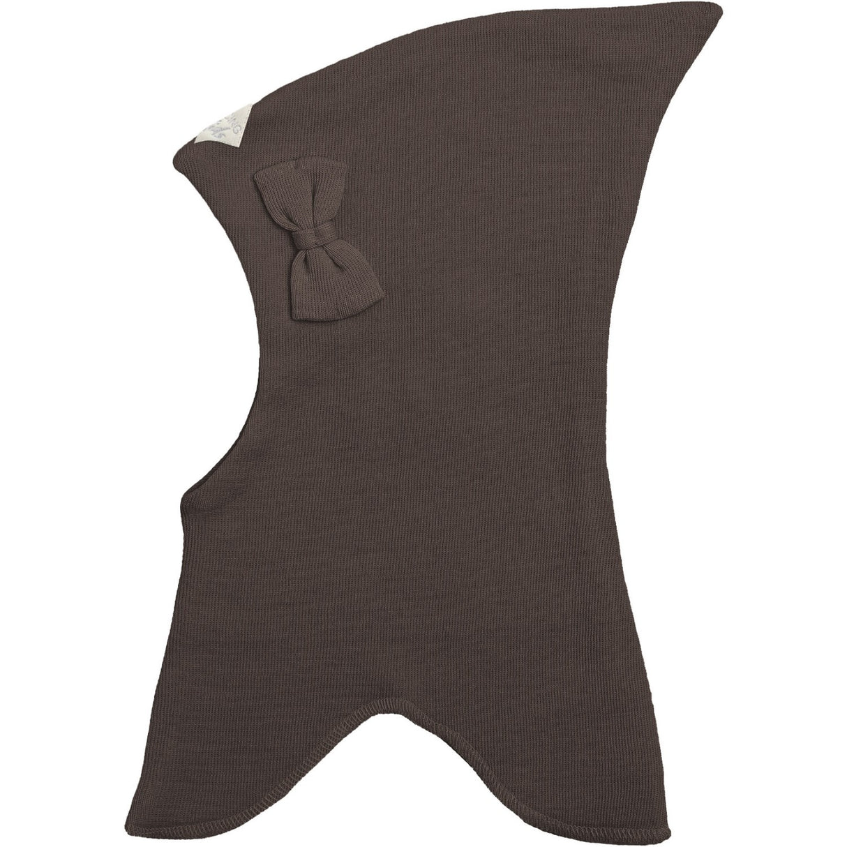 Racing Kids Nisse Balaclava with Bow Dark Plum Brown