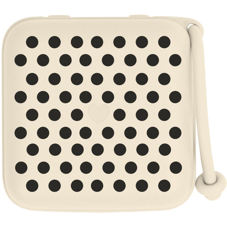 Bibs Ivory Black Studio Pacifier Box Polka Ivory Black