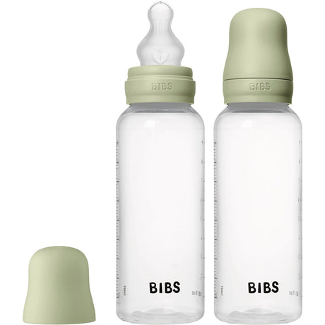 Bibs Sage Baby Bottle Round Silicone 2-Pack 270 Ml Medium Flow