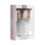 Bibs Blush Baby Bottle Round Latex 2-Pack 270 Ml Medium Flow