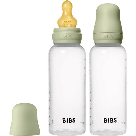 Bibs Sage Baby Bottle Round Latex 2-Pack 270 Ml Medium Flow