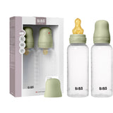 Bibs Sage Baby Bottle Round Latex 2-Pack 270 Ml Medium Flow