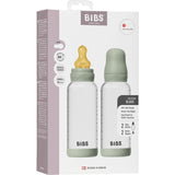 Bibs Sage Glass Baby Bottle Round Latex 2-Pack 240 Ml Medium Flow