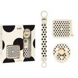 Bibs Ivory Black Gift Set Polka Soothe & Go Latex